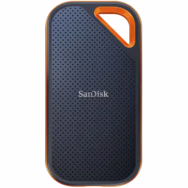 SanDisk Extreme PRO V2 external SSD demonstrating maximum performance with 1,200 MB/s speeds, professional-grade construction for demanding workloads